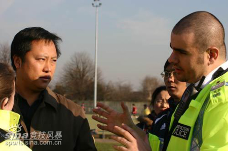 Brawl mars Olympic team's England trip