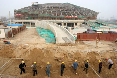 Beijing University of Technology Gymnasium <br>under construction