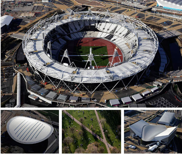 Building work has finished on the London Olympic Park's last remaining major stadium, the water polo arena, a month before a test event. Last of London's major stadiums built on Park