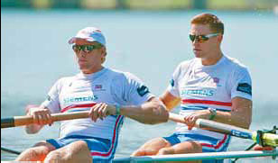 For Britain's powerhouse rowing squad, it's impossible to escape the shadows cast by Steve Redgrave and Matthew Pinsent. Host rowers inspired by country's past success