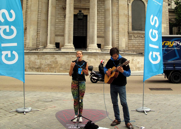 Some 200 acts will perform at more than 35 locations in London. Mu qian / China Daily Londoners see more ups than downs in hosting Games