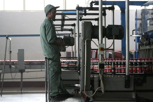 Wahaha soft drink production in Fuling