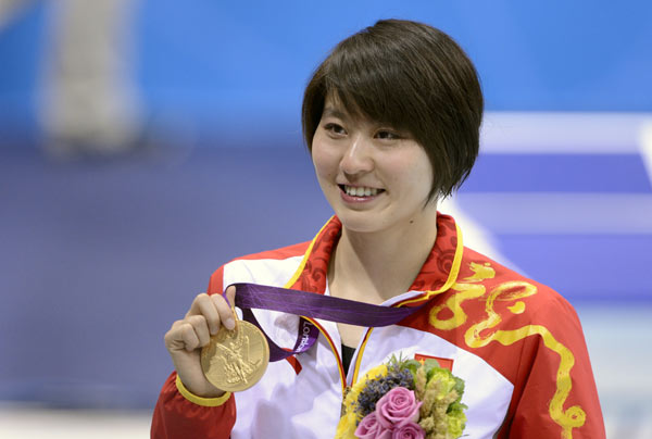 China's newly crowned Olympic swimming champion Jiao Liuyang was elected as one of the 300 delegates of the People's Liberation Army and armed police for the upcoming 18th National Congress of the Communist Party of China. Jiao Liuyang