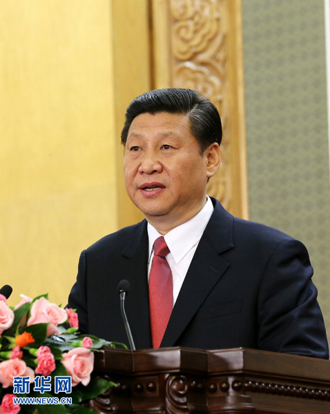 Xi Jinping, general secretary of the Central Committee of the Communist Party of China (CPC), speaks at the press conference at the Great Hall of the People in Beijing, capital of China, Nov 15, 2012. Xi speaks at press conference