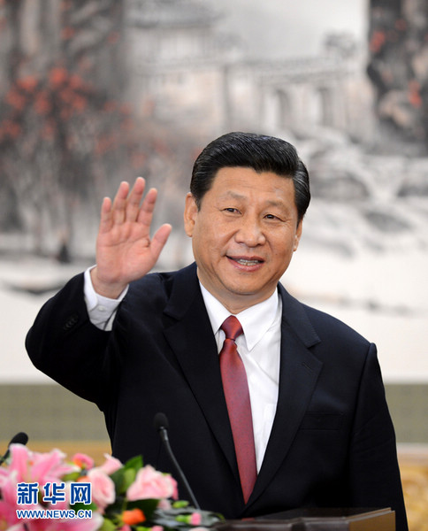 Xi Jinping, general secretary of the Central Committee of the Communist Party of China (CPC), speaks at the press conference at the Great Hall of the People in Beijing, capital of China, Nov 15, 2012. Xi speaks at press conference