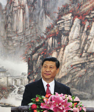 Xi Jinping, general secretary of the Central Committee of the Communist Party of China (CPC), speaks at the press conference at the Great Hall of the People in Beijing, capital of China, Nov 15, 2012. Full text of Xi's address to the media