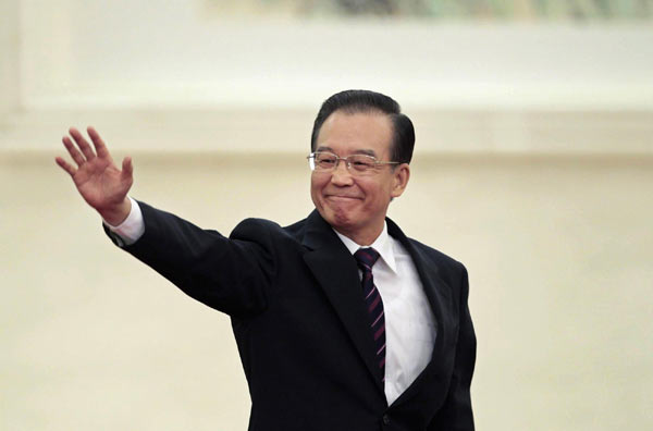 Premier Wen meets the press
