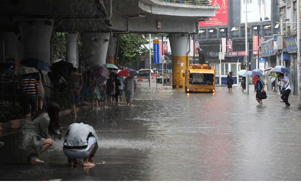 Red alert for torrential rain issued in Guiyang