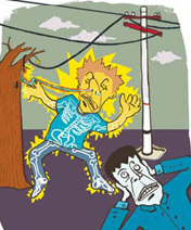 Tree 'shocks' man trying to wipe snot on stem