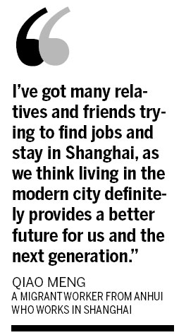 Shanghai packs migrant workers in