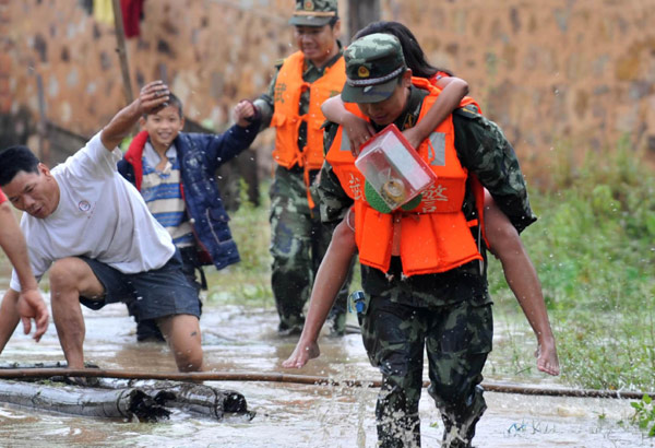 The death toll in the floods caused by Nesat rose to four on Sunday in south China's Guangxi Zhuang autonomous region, as the typhoon continued to wreak havoc, local authorities said on Sunday. Typhoon-triggered floods kill at least 4