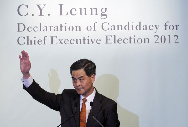 Leung Chun-ying to run for HK Chief Executive