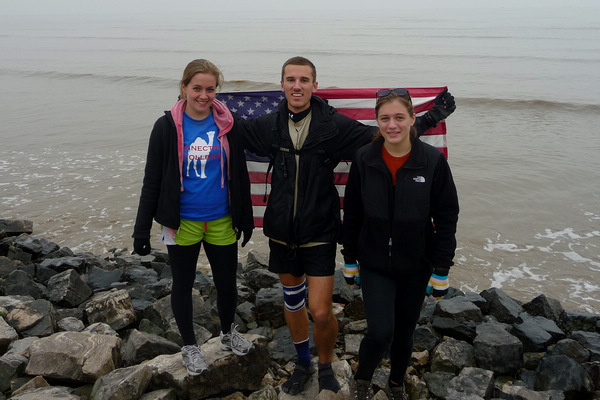 Chris Wehner and his friends capped his quest to run 2,011 miles this year with a trek from Beijing to the sea. Provided to China Daily Student sees 2011 as a running challenge