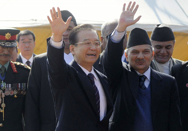 China and Nepal pledged to further relations as Premier Wen Jiabao wrapped up an official visit to the Himalayan nation on Saturday. Wen embraces 'good neighbor' Nepal