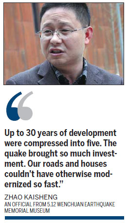 Five years after the devastating Wenchuan earthquake, survivors have rebuilt their lives. Temblor's deathly shadow finally exorcised