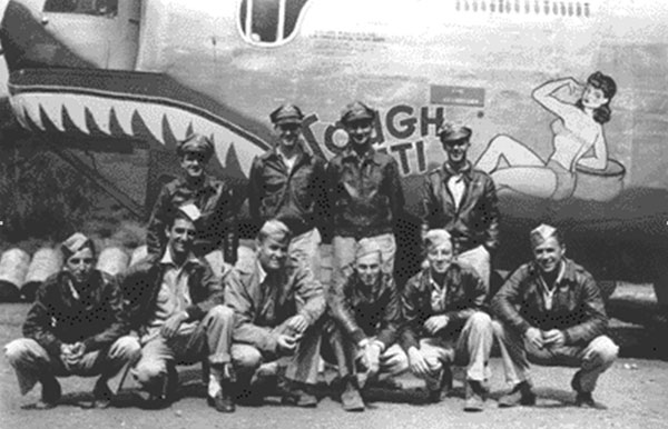 The ten airmen of US Flying Tigers on board of the B-24 bomber wreckage found by Jiang Jun in Mao'ershan Mountain in Xing'an county in Guangxi. Lost and found bomber brings explosive life changes