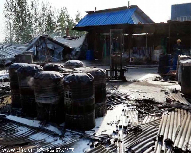 Blaze in East China extinguished