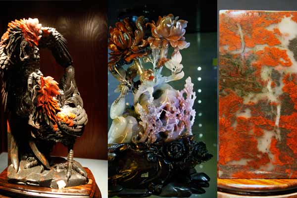 Chicken-blood jade dealers feather nests