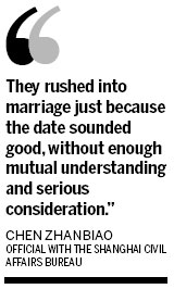 Many unhappy returns blight love's big day