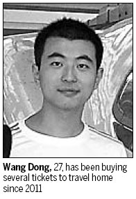 Man purchases eight rail tickets to beat Spring Festival crush