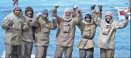 Landfall in Shackleton re-creation