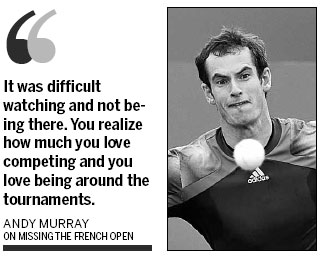 Murray: Paris pain made me love tennis more