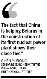 China signs cooperation agreements with Belarus