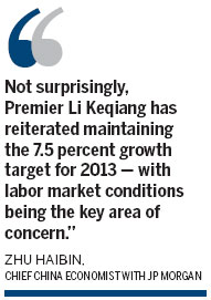 Top leader vows to meet growth target