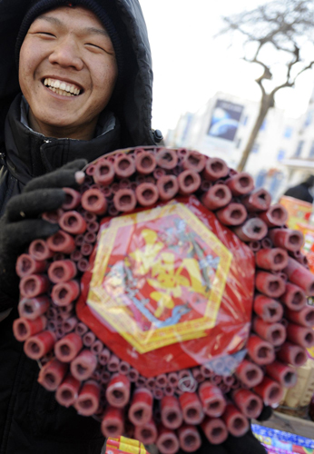 吉林永吉災(zāi)區(qū)年貨市場紅火