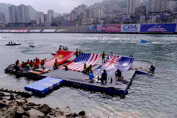 2013年中美澳藝術滑水對抗賽分站賽精彩瞬間