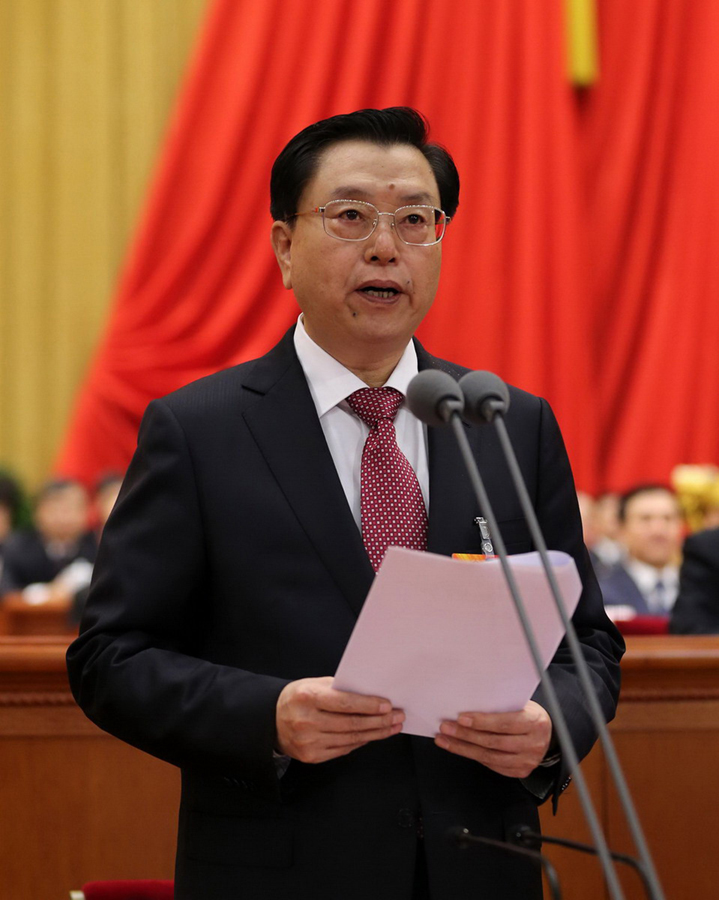 十二屆全國人大一次會議在京開幕：張德江主持會議