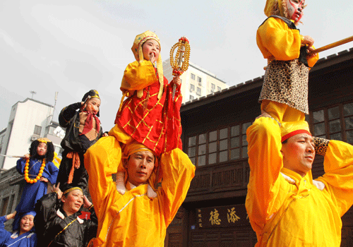 “肩膀上的藝術(shù)奇葩”沙縣肩膀戲亮相兩岸民間嘉年華