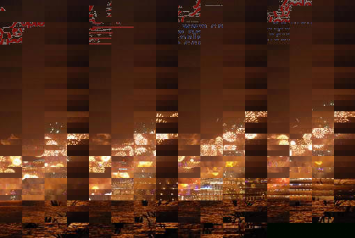 組圖:澳門舉行當?shù)刈畲笠?guī)模煙花表演