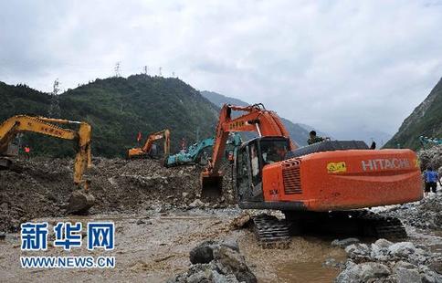 汶川縣多處發(fā)生泥石流 救災(zāi)工作積極推進