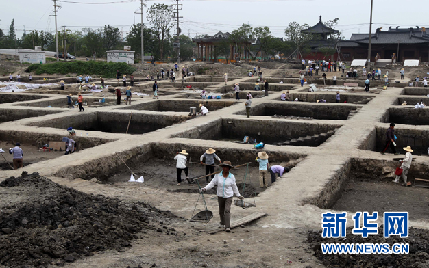 上海：首次向公眾開放考古現(xiàn)場(chǎng)(組圖)