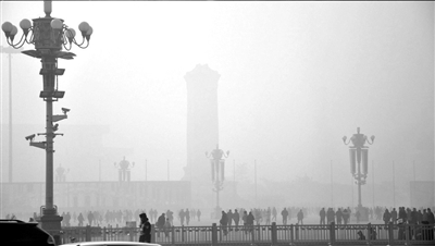 北京通州達(dá)極重污染值 未來三天多地將達(dá)極重污染