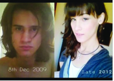 歷經(jīng)30個(gè)月俊男變身俏美女 千余照片引關(guān)注(圖)