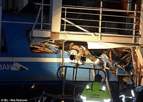 瑞典女清潔工偷開火車過(guò)癮 火車失控撞大樓