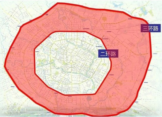 7月1日起 成都二三環(huán)路之間區(qū)域繼續(xù)實施尾號限行