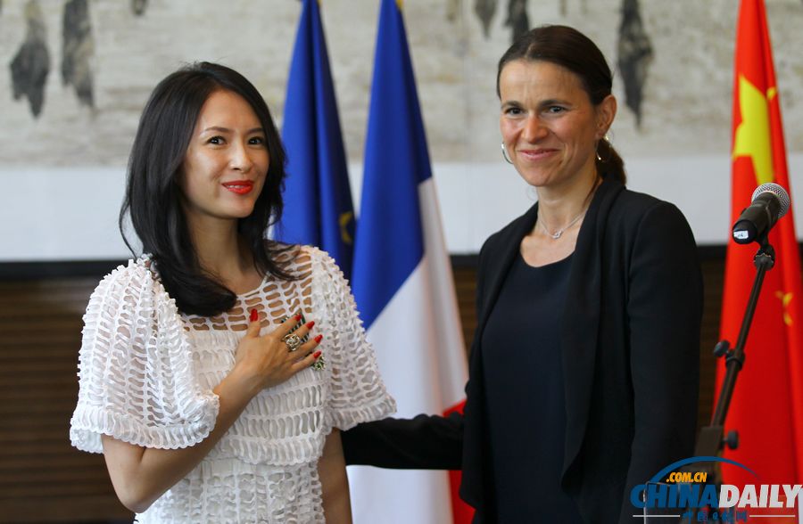 章子怡、劉燁獲頒法國藝術(shù)與文學(xué)騎士勛章