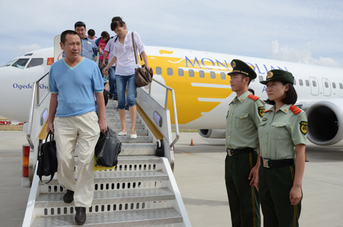 二連浩特至蒙古烏蘭巴托國(guó)際航線正式開(kāi)通