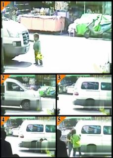 粗心父親開車碾死幼子 監(jiān)控視頻遭網(wǎng)友瘋傳(圖)