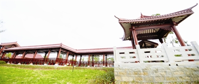 萬寶山公園建設(shè)收尾