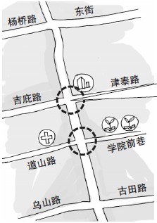 因南街改造 東街口到南門兜過(guò)街通道全封閉