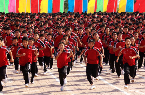 萬名少林小子獻(xiàn)藝中國文化遺產(chǎn)日