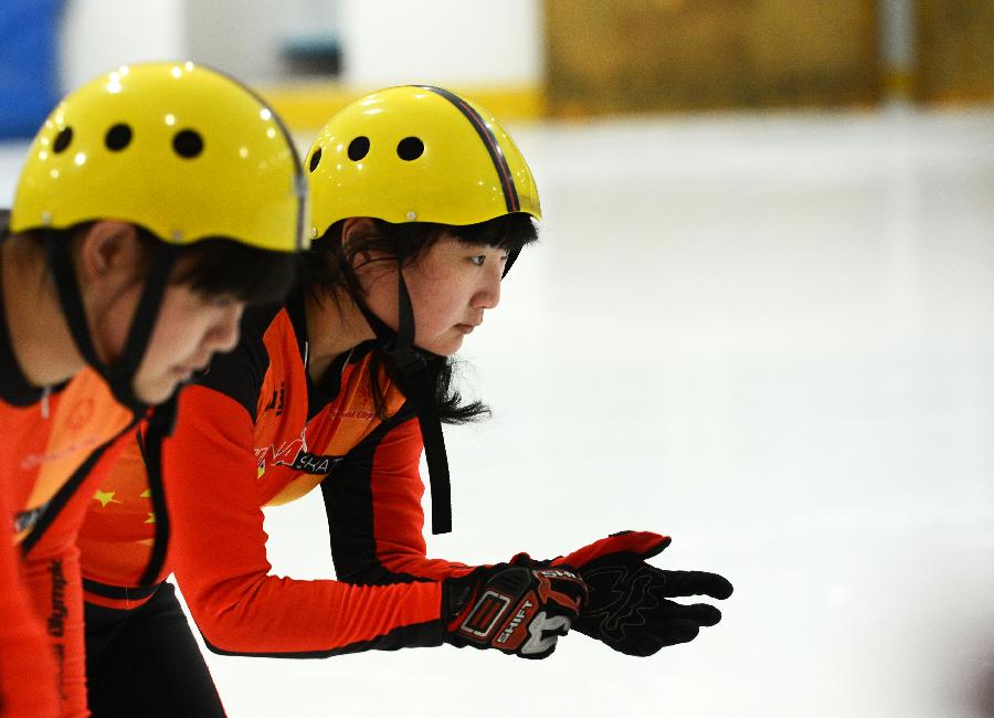 中國特奧速滑隊備戰(zhàn)世界冬季特奧會