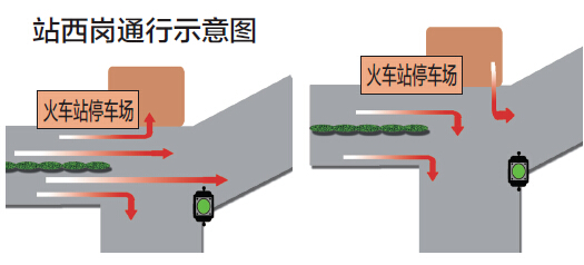 大慶站前路每天車流量4萬 過崗秘籍在手司機(jī)不再蒙圈