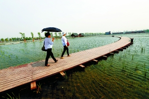 北京園博園揭開神秘面紗 試運營每日迎2萬游客