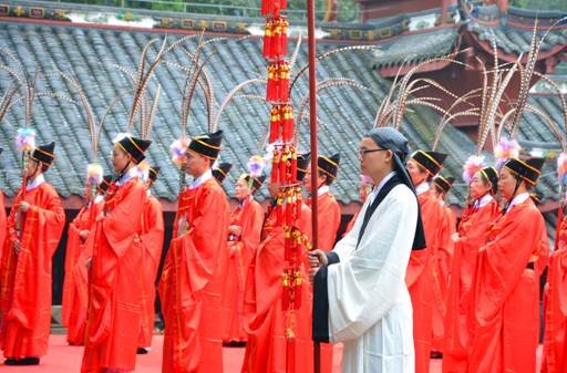都江堰文廟舉行祭孔大典 恢復(fù)傳統(tǒng)禮儀