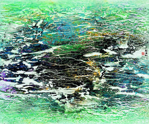 山東名人館之劉國(guó)松現(xiàn)代水墨藝術(shù)館開(kāi)館